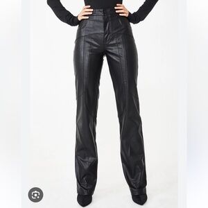 Dolls Kill I AM GIA York faux leather pants black size medium